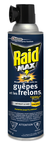 Raid Max Mousse insecticide contre les guêpes et les frelons